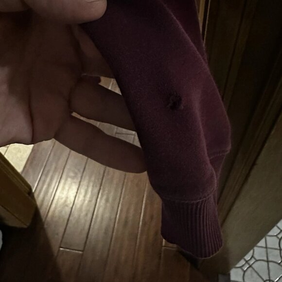 Adidas Originals Trefoil Essential Hoodie Sweatshirt Maroon/Burgundy, Men's XL - Picture 6 of 6